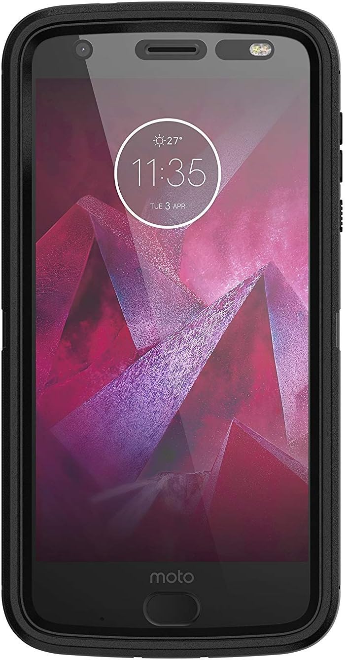 Rugged Protection OtterBox Defender Series Case for Moto Z2 Force Edition - Bulk Packaging - Black