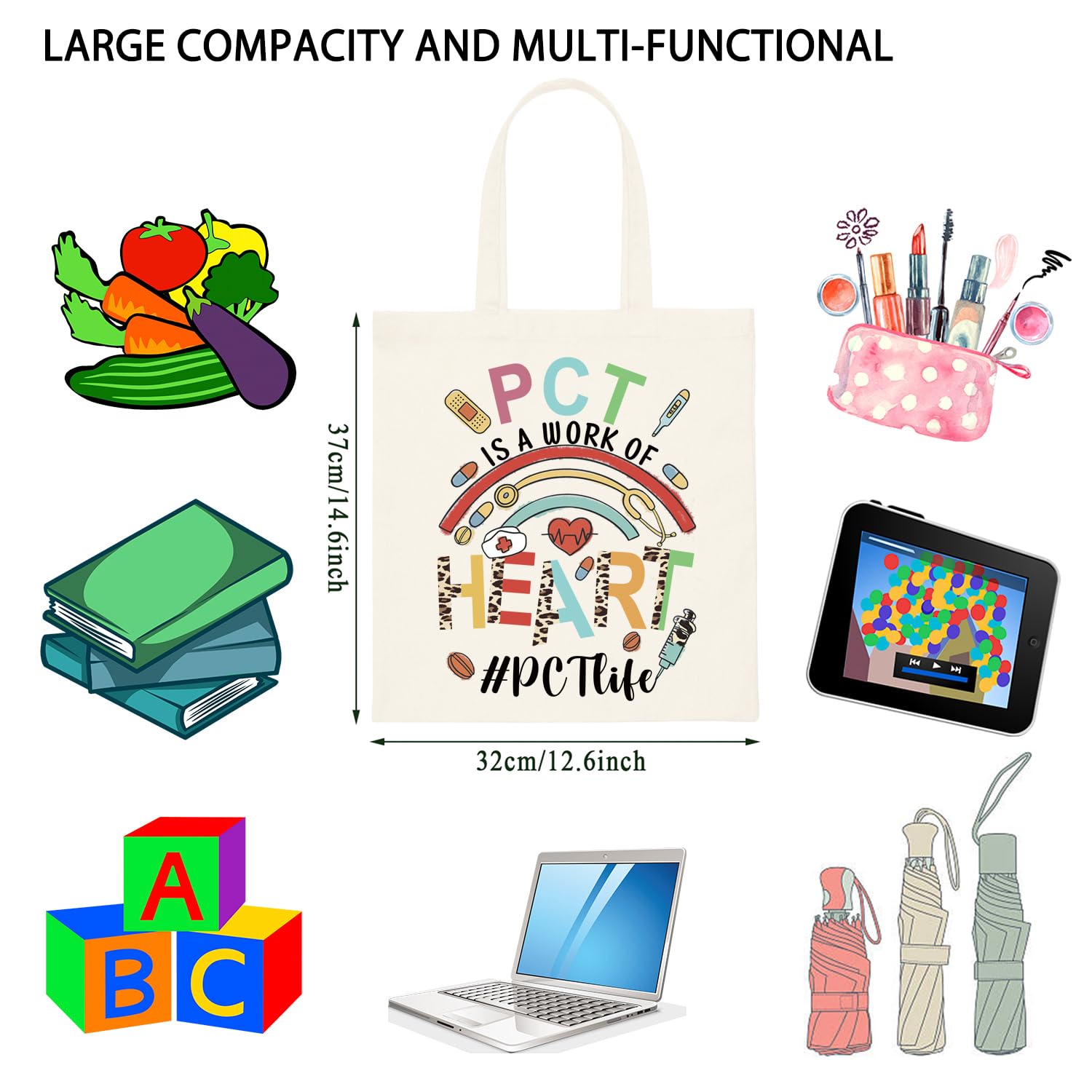 Patent Cooperation Treaty Gift Pct Is A Work Of Heart Pct Life Tote Bag PCT Gift For Coworker (HEART PCTLIFE tote)