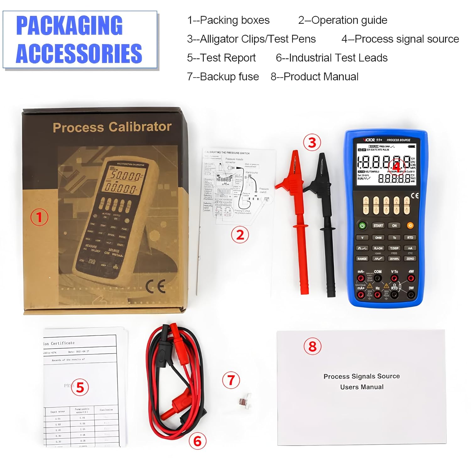 Multi-function Calibration 11+ Current And Voltage Professional Multi-function Process Calibrator Process Signal Source, 0.02%(RUOSHUI 11+)