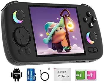ANBERNIC RG406H クリアパープル 収納ケース付き 中華ゲーム機「ANBERNIC RG406H」レビュー｜4インチ横型