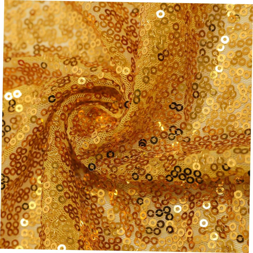 Nappe dorée à paillettes décoration de table chemin de fête mariage - 5