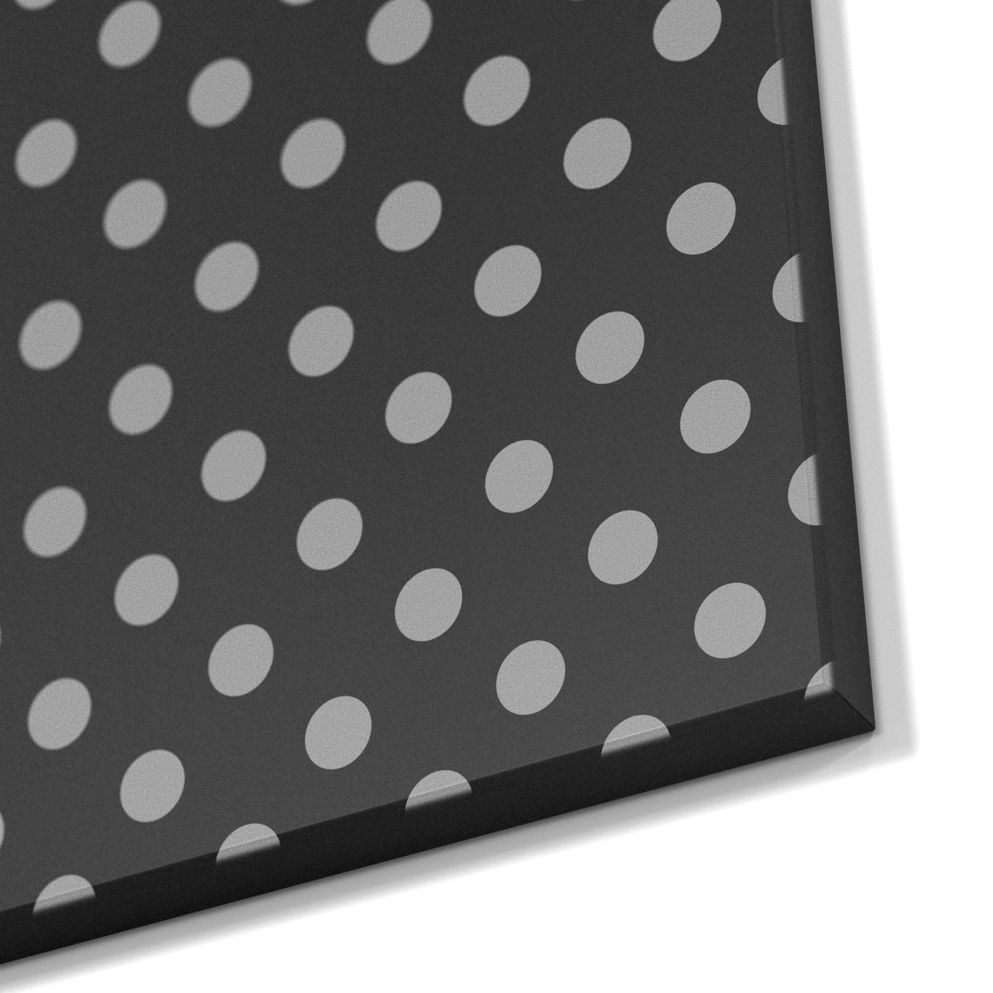 DEQORI Magnetische Kreidetafel mit UV-Druck | Motiv Punkt für Punkt | Design rechteckig 60x90 cm | Kreide Metalltafel beschreibbar – Wanddeko für Küche, Flur, Kinderzimmer & Büro