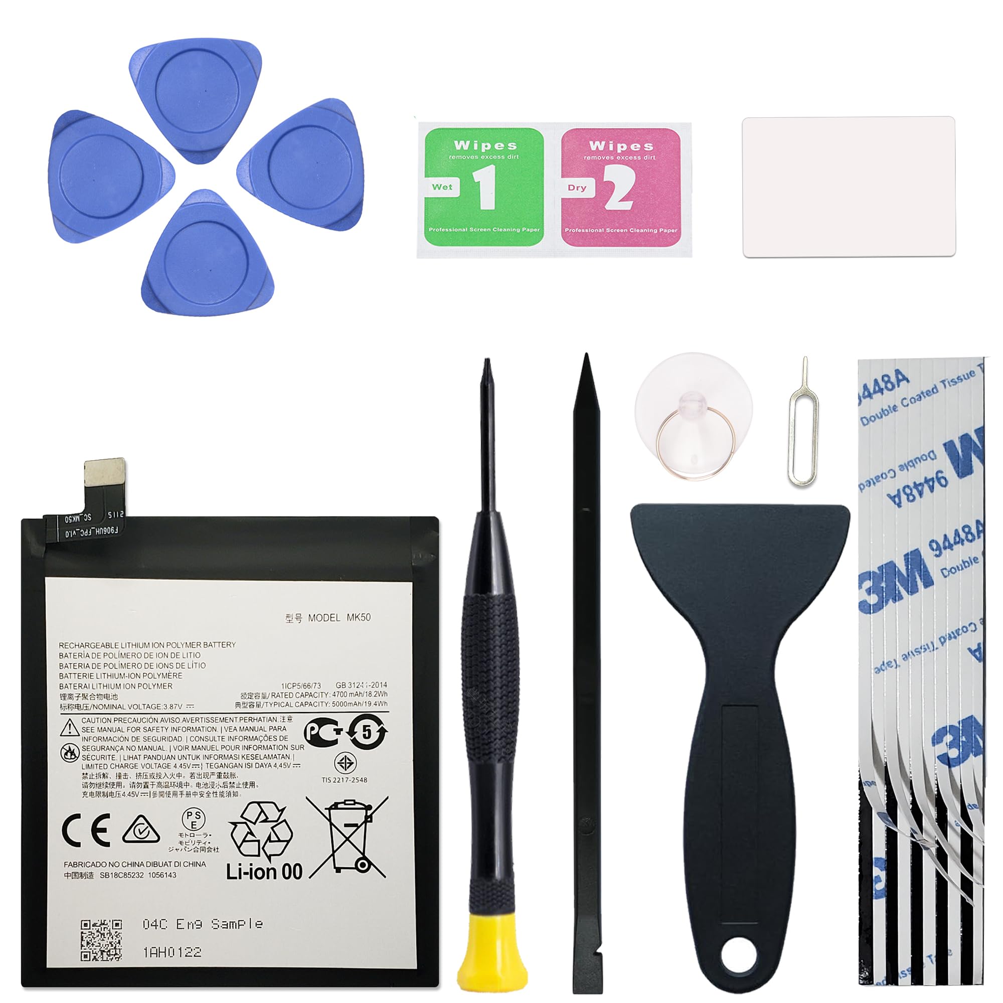 New Upgraded MK50 Battery for Moto G 5G 2020 XT2113 & Moto One 5G Ace Battery with Repair Tools