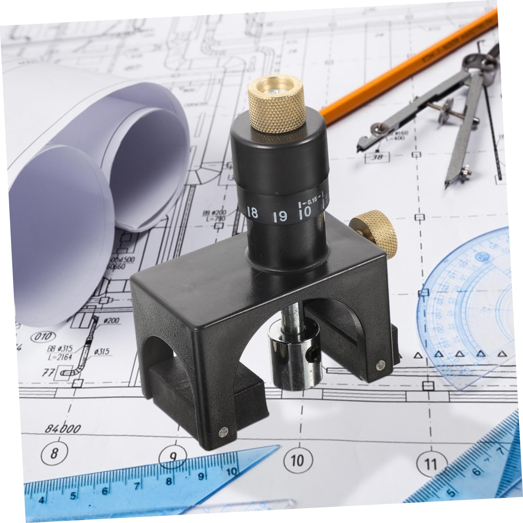 DOITOOL Allineatore per Pialla Piana Magnetico in Abs, Strumento di Impostazione Lama per Lavorazione del Legno, Calibratore Preciso per Utensili Falegnameria, Set di Accessori