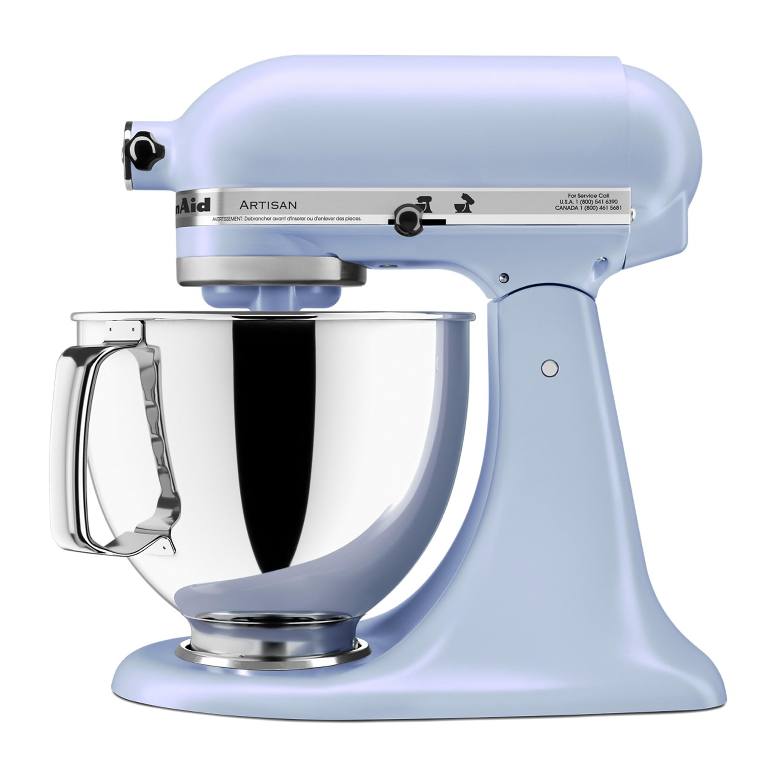KitchenAid Artisan, 5-Qt Tilt Head Stand Mixer, KSM150PS, Blue Salt view 5