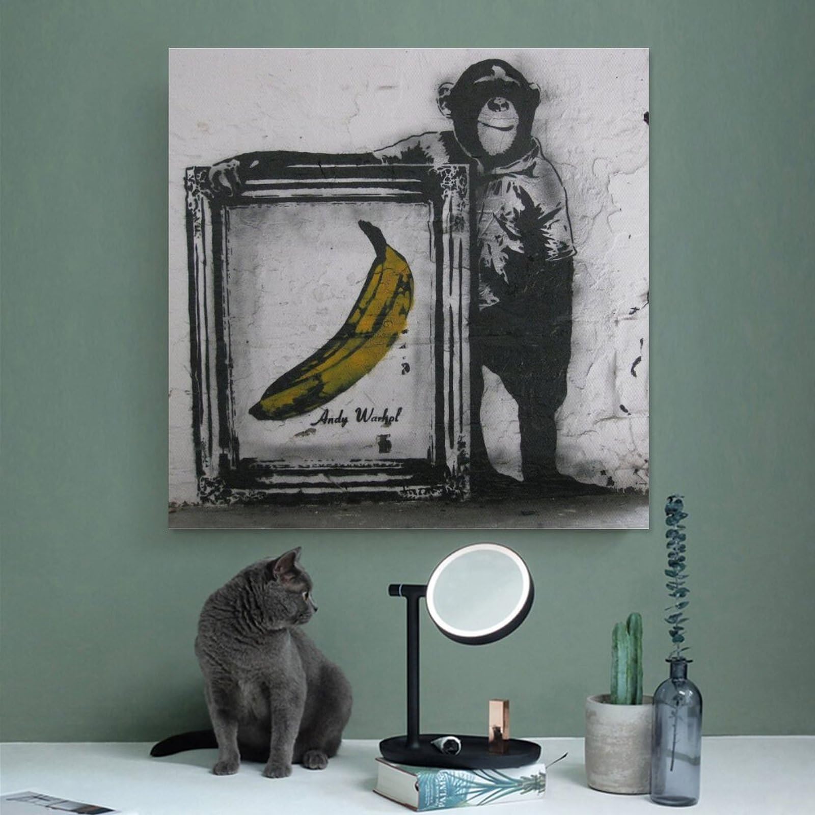 Amazon.co.jp: バンクシー 猿とバナナ ポスター ホーム装飾 アート