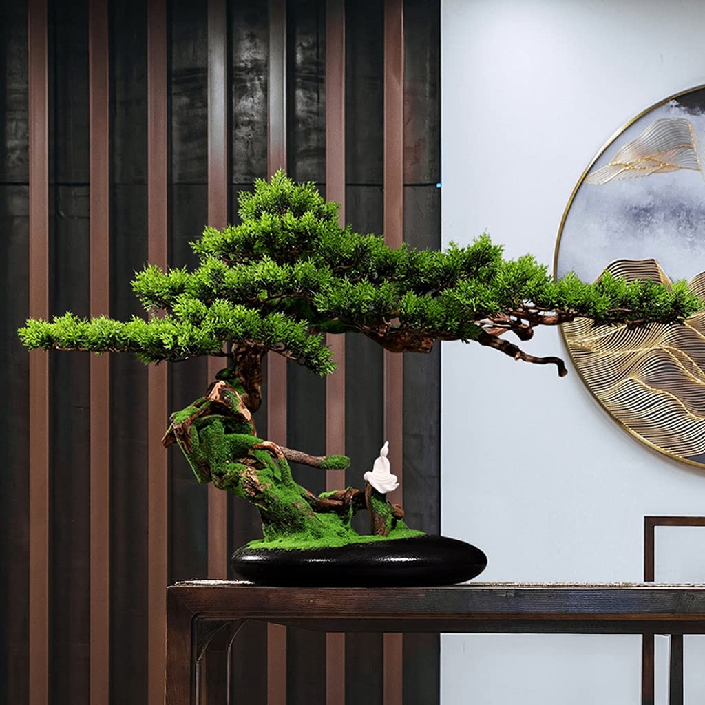 Symulacja drzewa do wnętrz sosna bonsai salon witalna sosna sztuczne drzewo doniczkowe biurko zen sztuczne zielone rośliny dekoracje hotelowe sztuczne drzewo bonsai