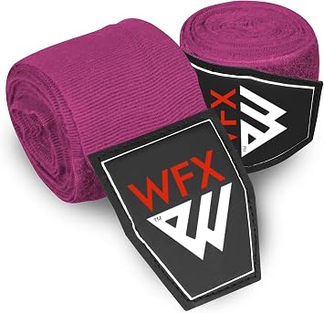 WFX Boxing Hand Wraps 3.5 4.5 Meter Martial Arts Bandages Inner Gloves Wrist Support Straps Punching Under Hand Knuckles Heavy Elasticated Training Bag Mitts Muay Thai