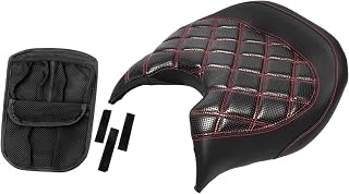 Diamond Red Stitches Driver Seat Bundles with 3 Mesh Pockets Front Trunk Lid Organizer For Can Am Ryker 600 900 Sport Rally Edition 2019-2025 Accessories