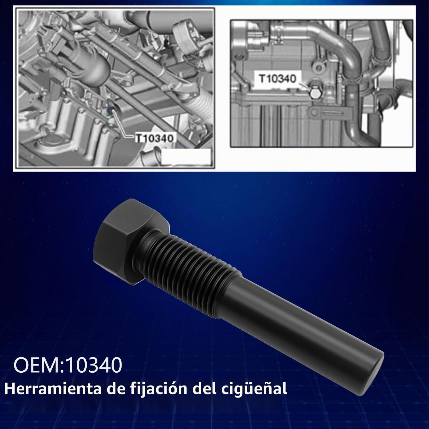 ZKTOOL 8 piezas Kit de Herramientas de Distribución de Alineación del Árbol de Levas del Motor, Compatible con Audi VW Skoda 1.4 1.6 FSI 1.2 1.4 TFSI, OEM T10171A T10170, Equipo de Ajuste del Cigüeñal