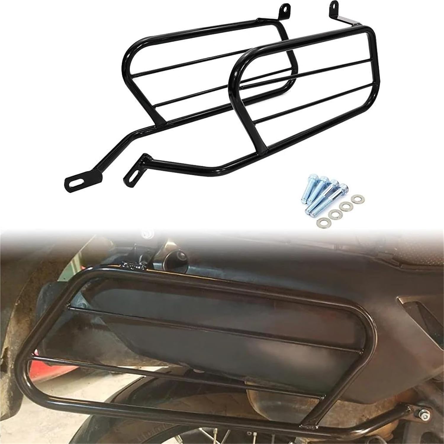 バイクバッグ・ケース KLR650 1987-2018オートバイサイドサドルバッグ