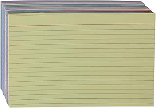 Amazon Basics Ruled Color Index Cards for Study and Note-Taking, 5" x 8", 300 Count/Cards, Assorted Colors