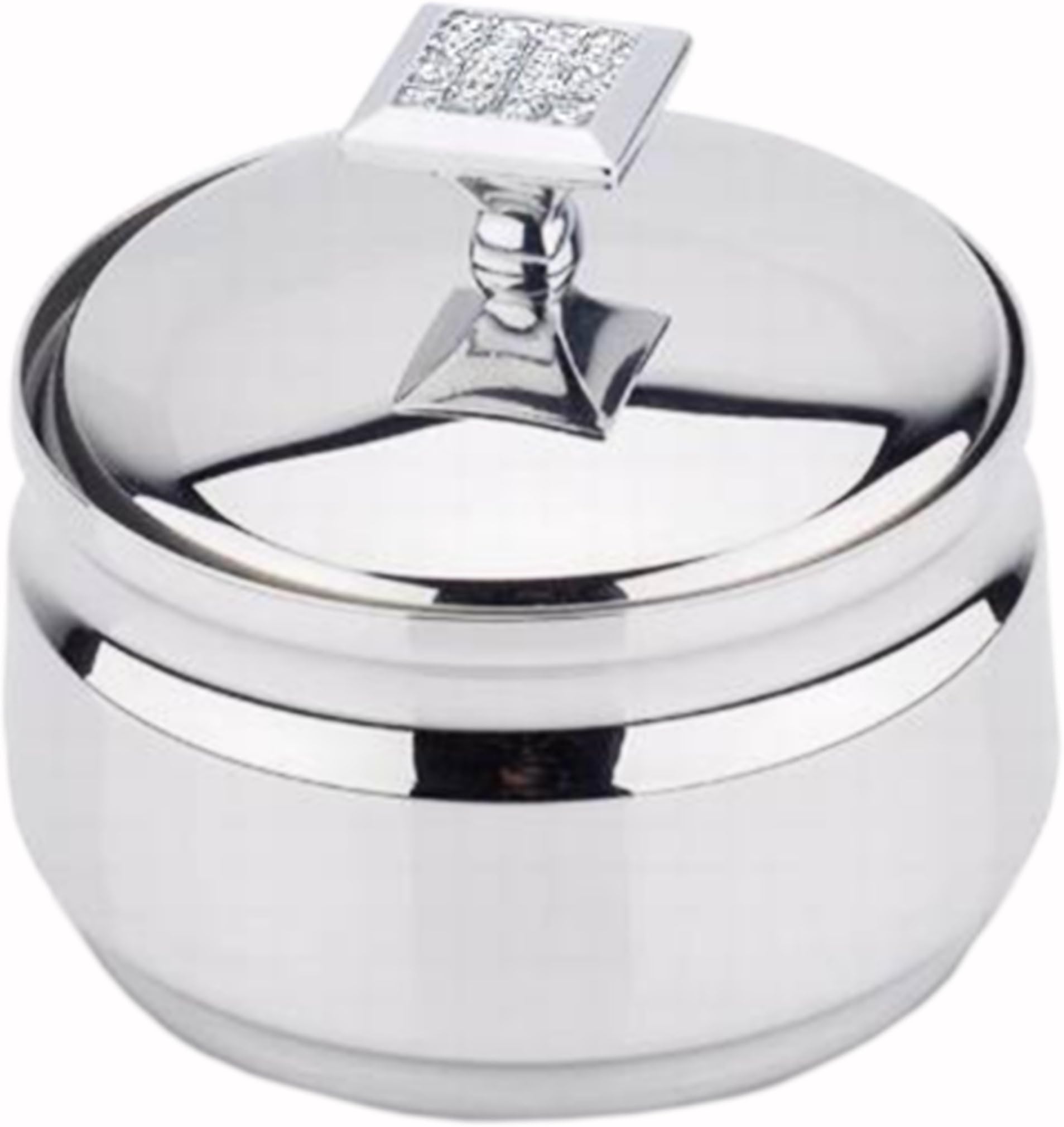 Stainless Steel Silver Glitter Galore Sugar Bowl