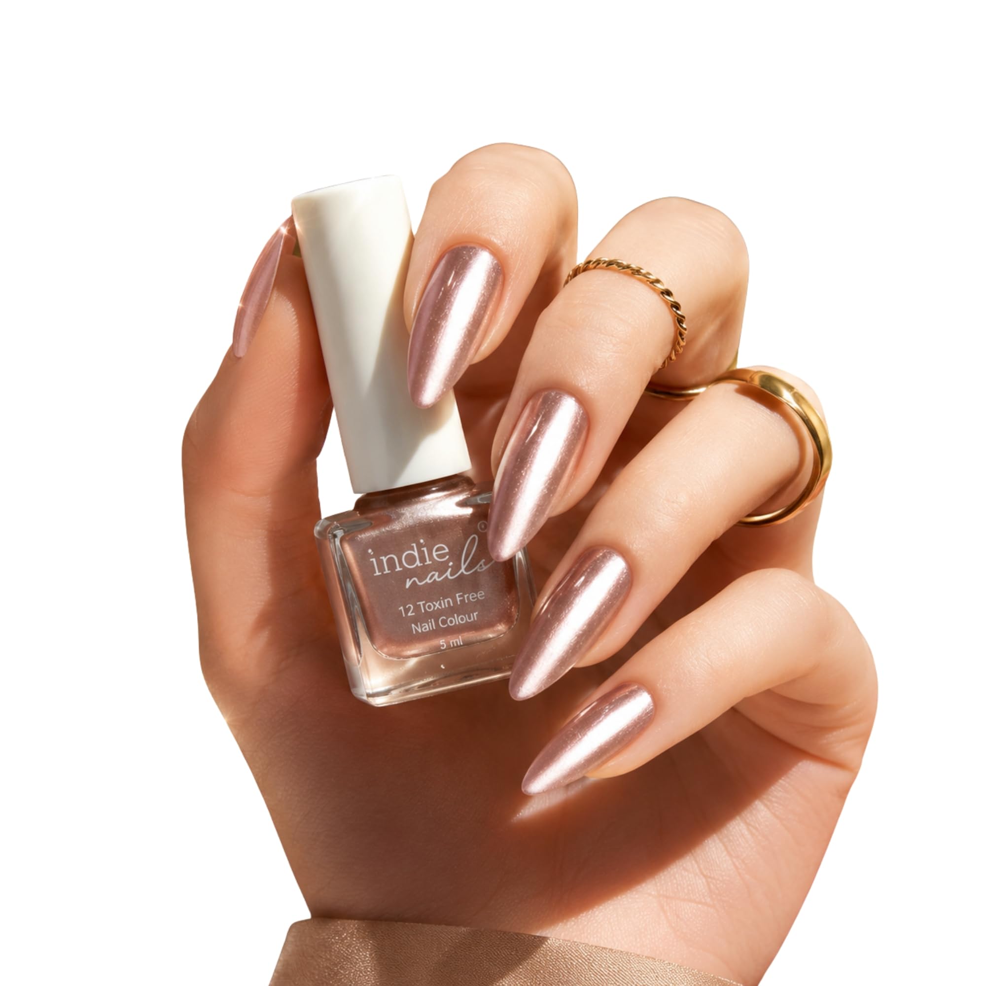 Nail Polish for Women, Nail Paint - Metallic Finish | Long-Lasting, High-Shine Finish, Chip-Resistant & Quick-Drying Formula | Vegan & 12 Chemical Free Nail Paint For Women Professional-Quality Manicure 5ml (Bronze Blaze)-image-38