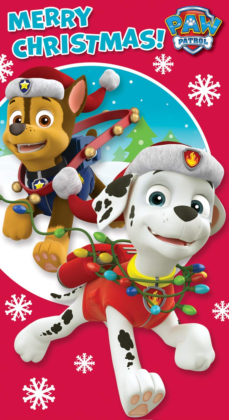 Official Paw Patrol Christmas Card Multi,OTXO1