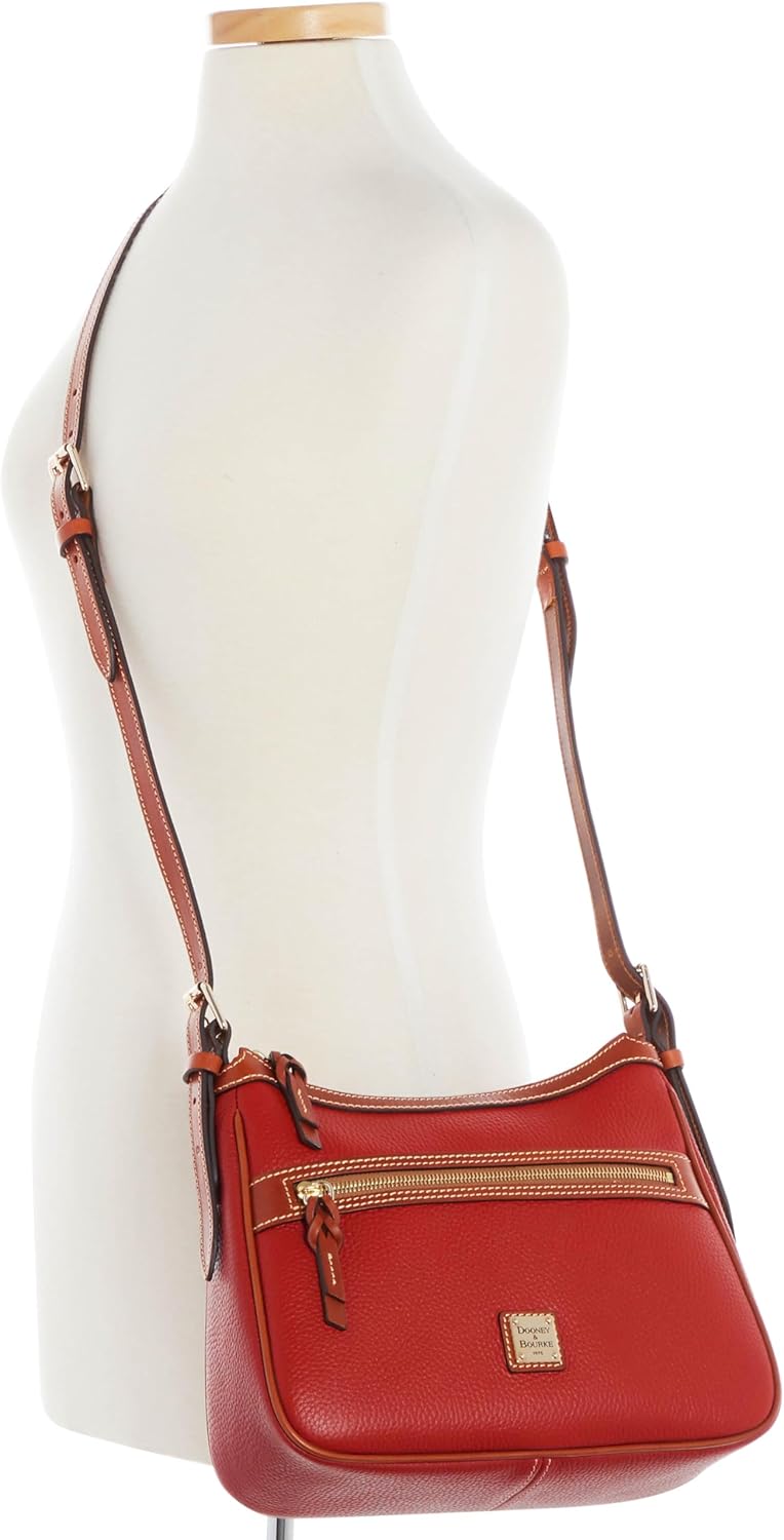 Dooney & Bourke Crossbody Bags for Women, Presley Pebble Grain Leather Handbag with Adjustable Shoulder Strap