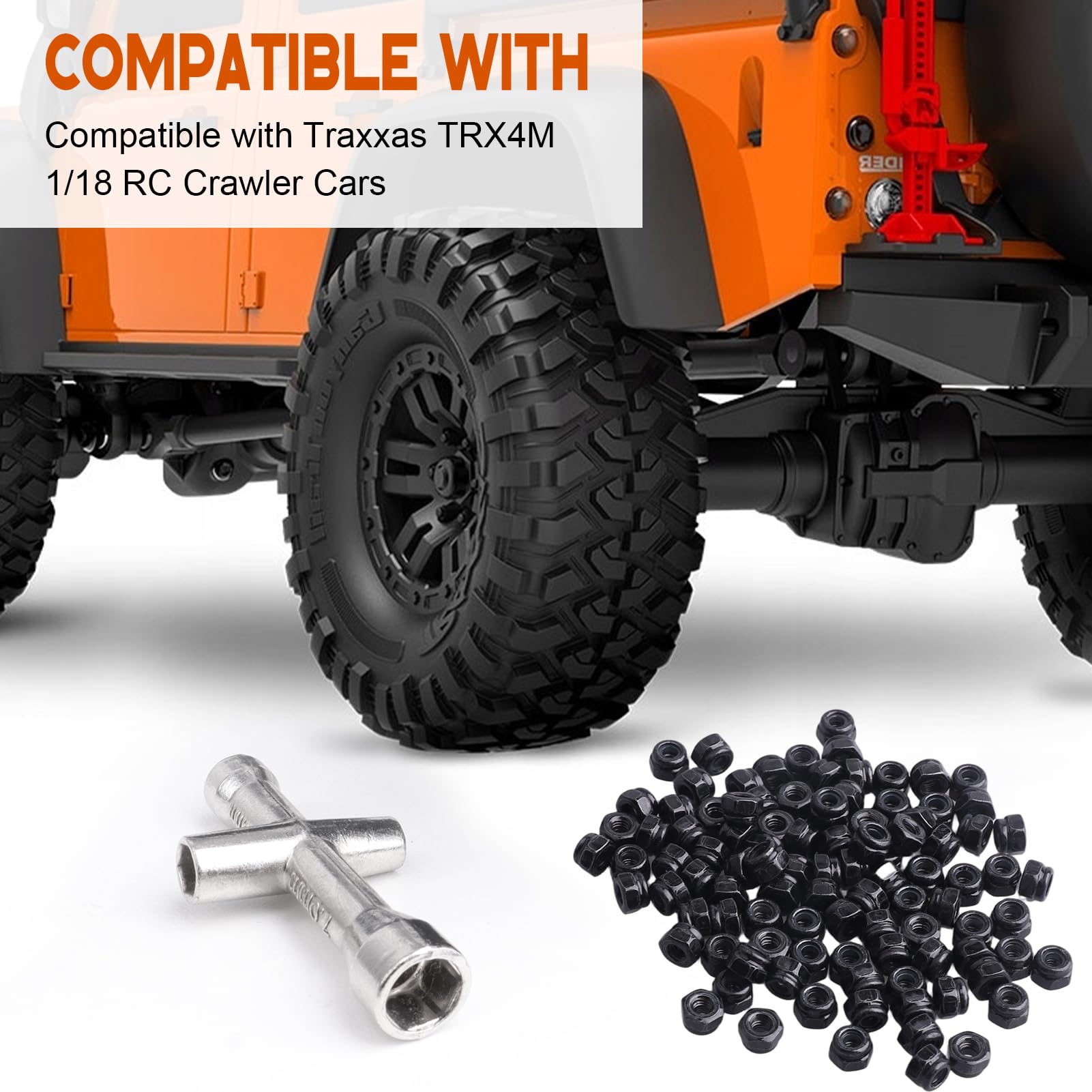 Amazon.com: Hobbypark 100pcs Wheel M2.5 Lock Nuts with Wheel
