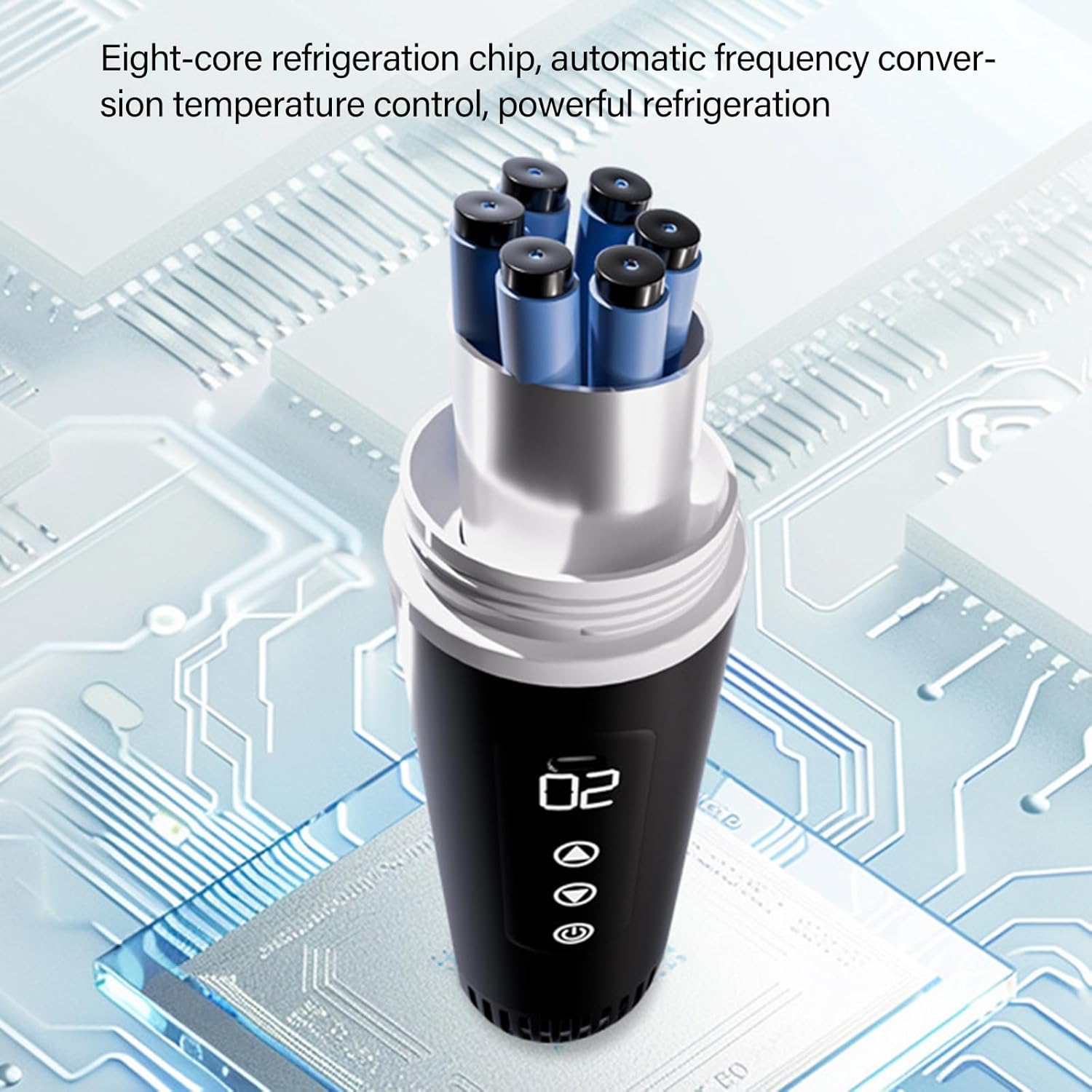 0-18℃ Portable Small Vacuum Insulated Cup Insulins Refrigerated Cup Coolers LCD Beverage Refrigerator Portable Pens Coolers Travel Case Medication - Image 9