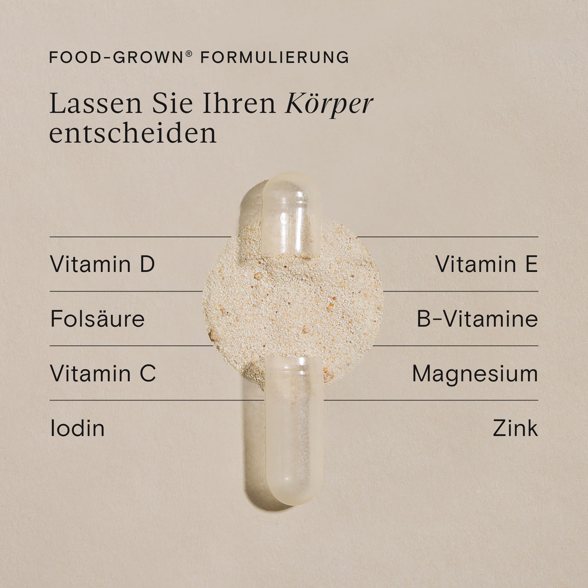 WILD NUTRITION Food-Grown® Schwangerschaftsvitamine für Frauen | Postnatale Vitamine gegen Übelkeit, für den Hormonhaushalt und gegen Müdigkeit | 90 Kapseln