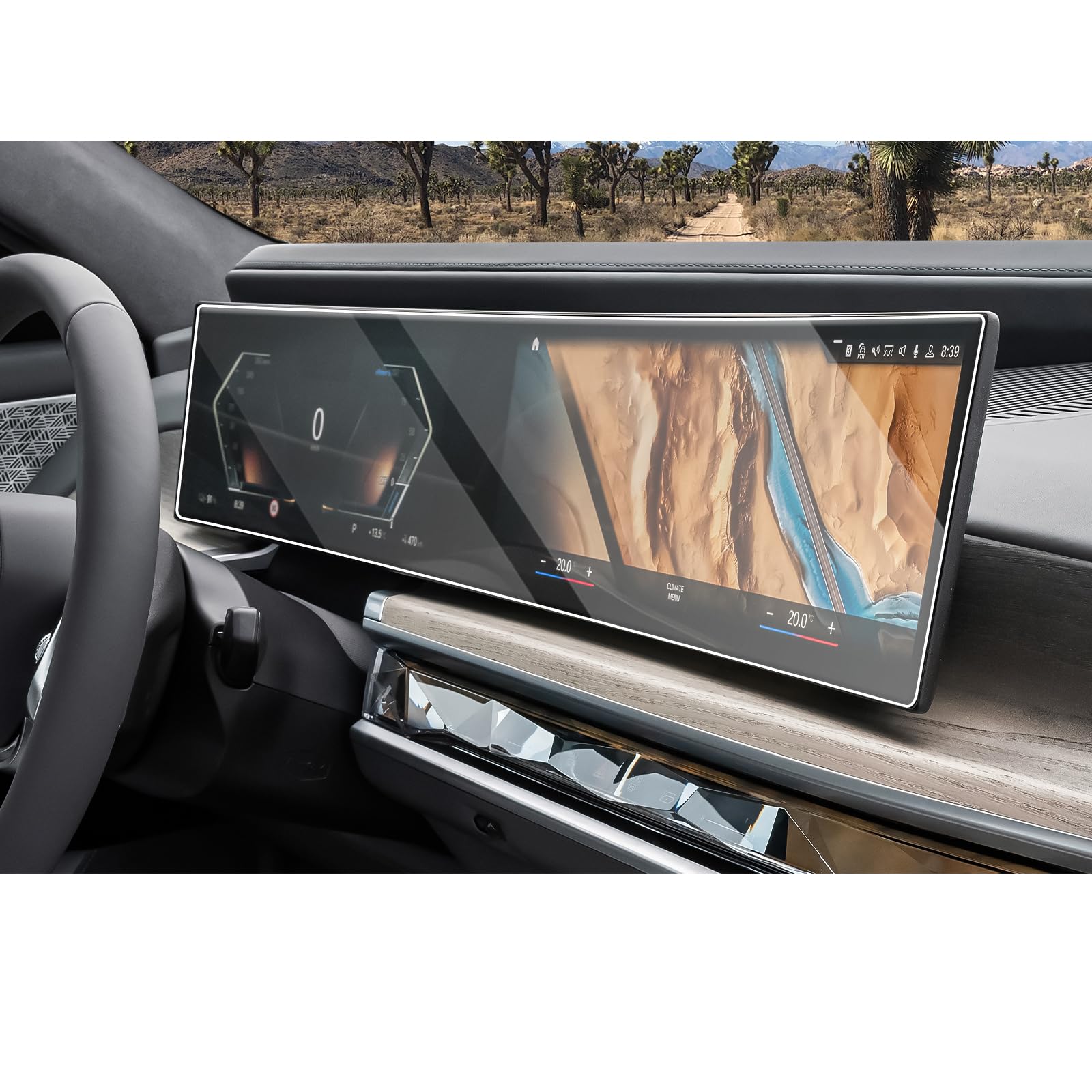 CDEFG Compatible con BMW X5 G05 X6 G06 X7 XM i3 i4 i5 i7 iX 2022 2023 2024 Protector de pantalla de cristal templado 9H resistente a los arañazos 12,3 pulgadas GPS Protector de pantalla para coche GPS