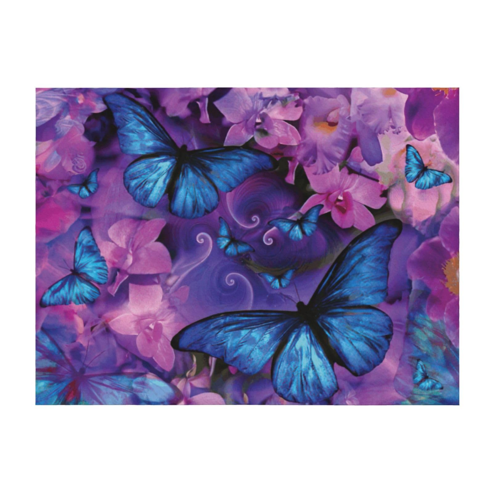 Couverture légère papillon haut de gamme pour literie et divan