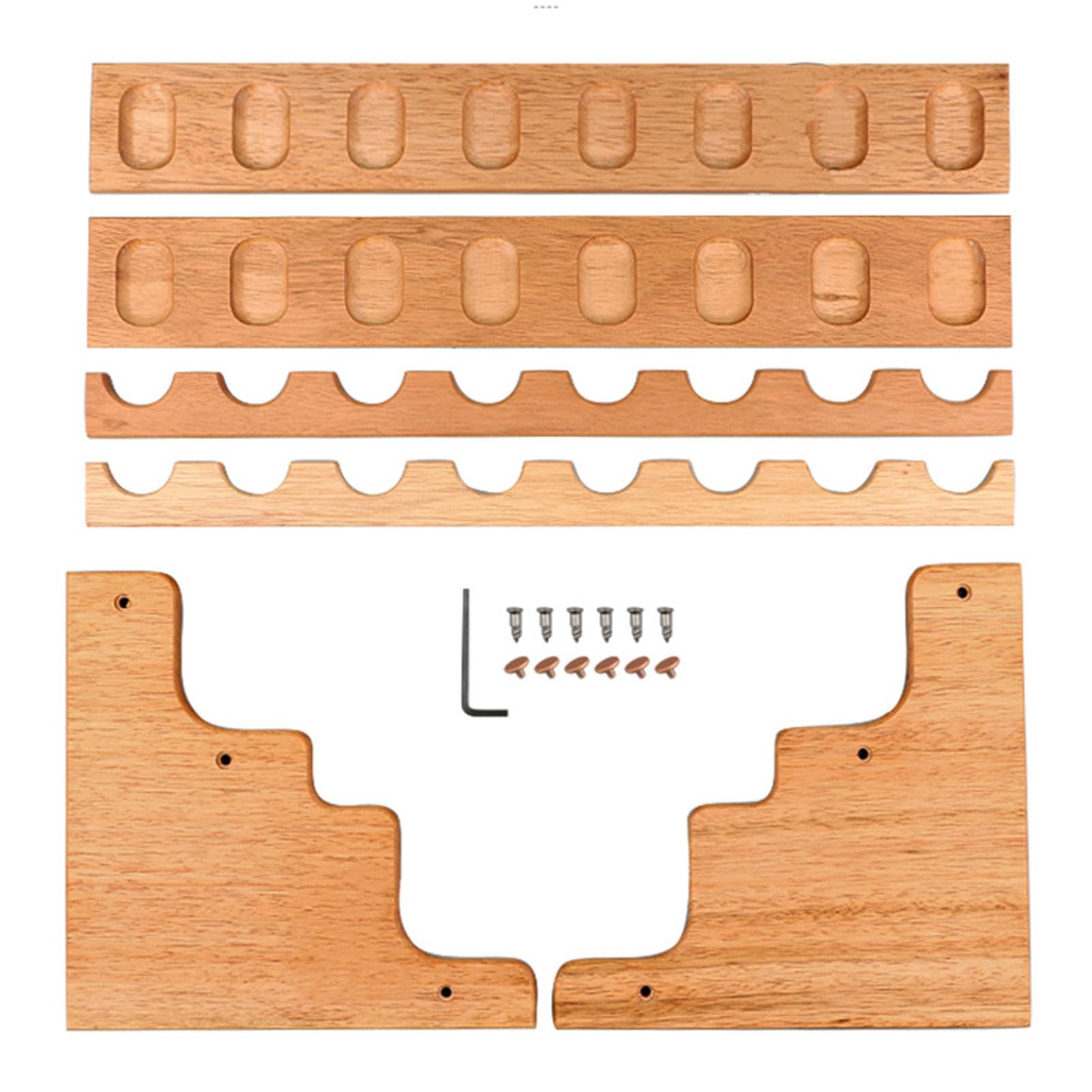 Przenośny stojak na fajki, drewniany stojak na 16 fajek tytoniowych, ręcznie wykonany z litego drewna, do domu i biura