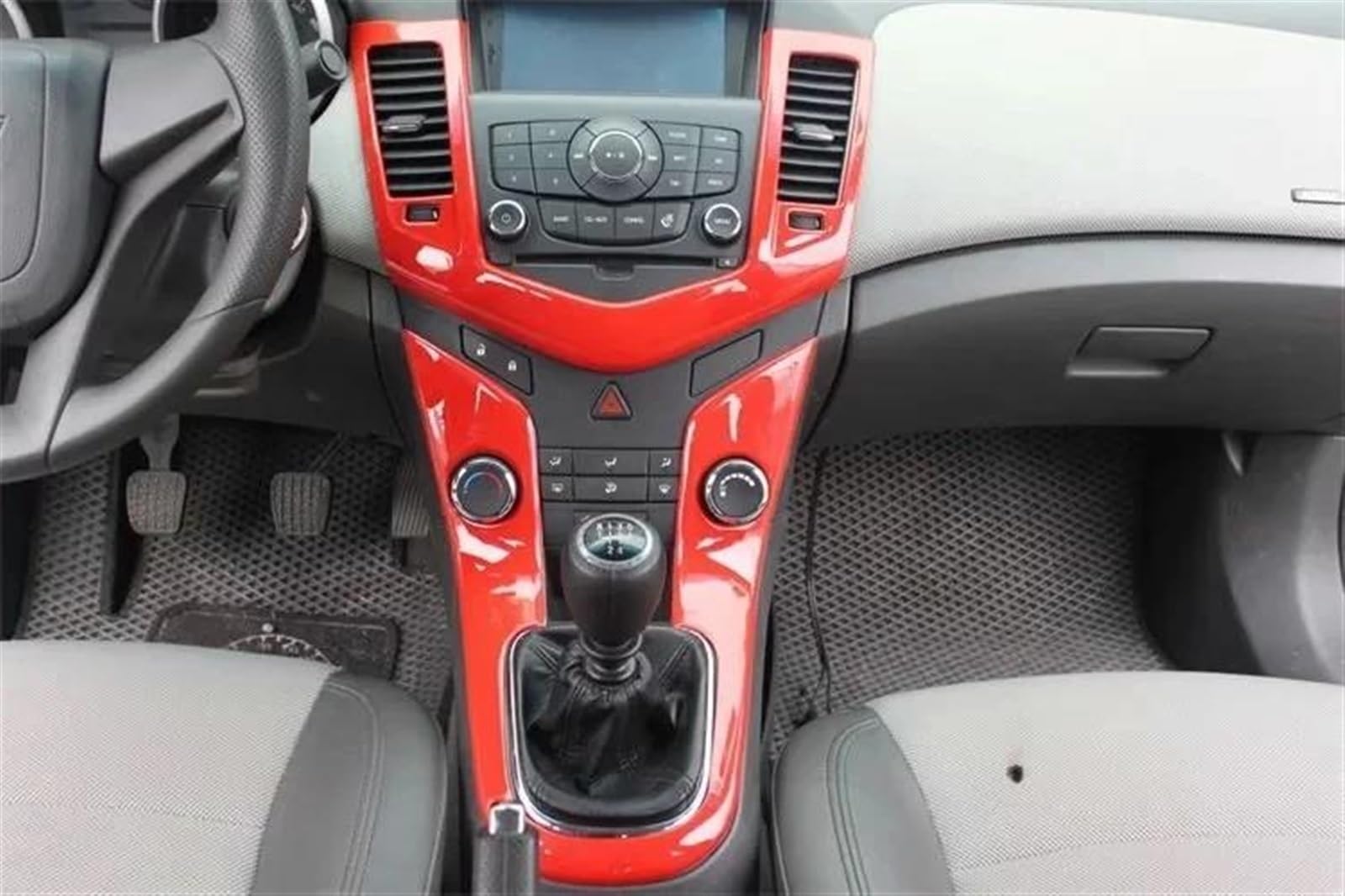 Autosunshine Armleuning voor in de auto, center console, leer, interieur, opslag, voor de Chevrolet Cruze, grijs
