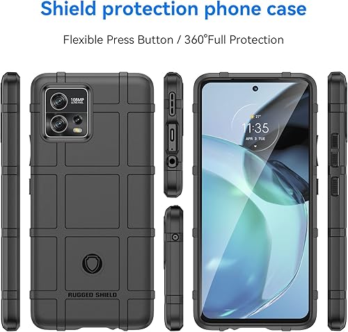 Miniatura 9 de Funda delgada para Motorola G72, resistente funda protectora con protección de grado militar a prueba de golpes y lente de cámara para Moto G72,