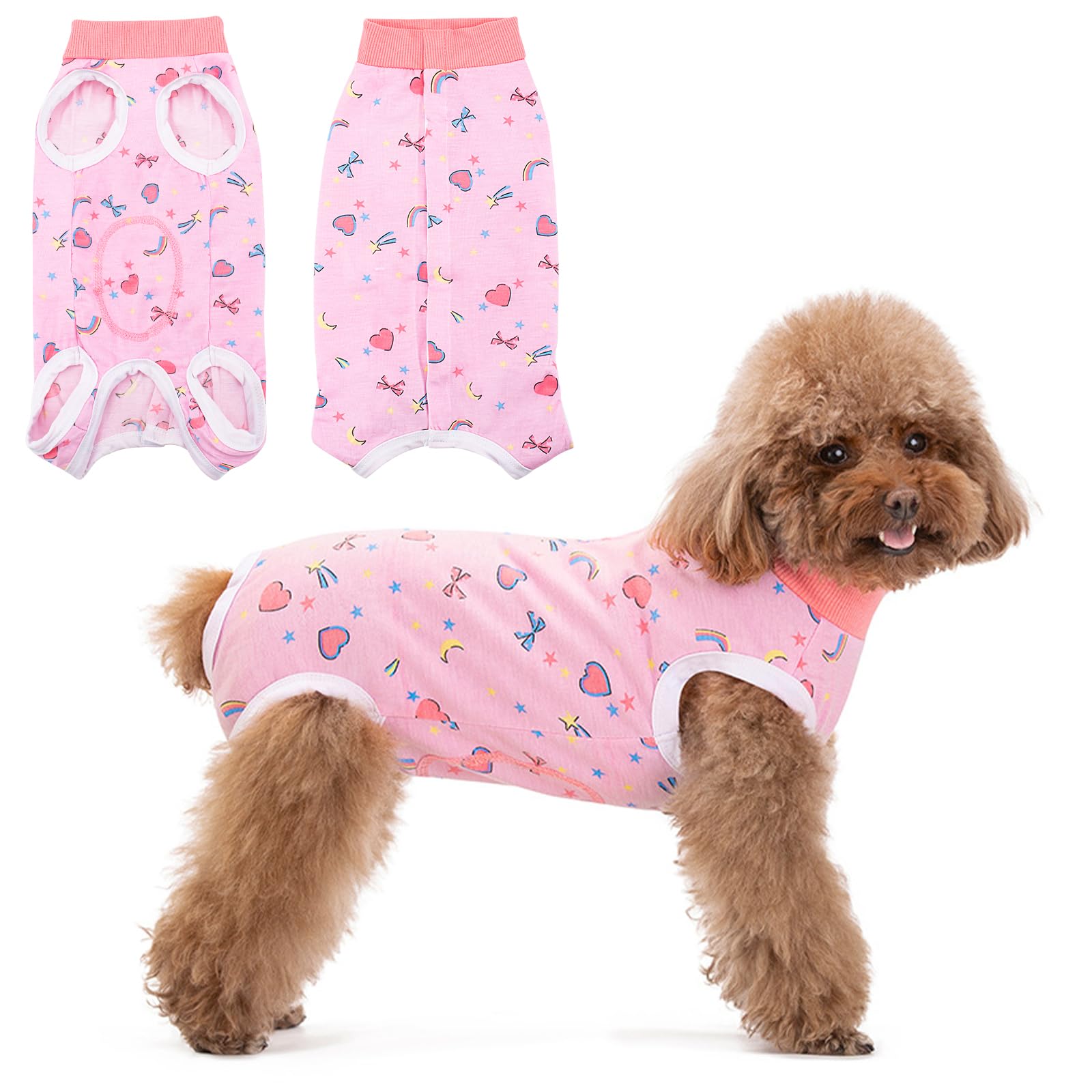 Photo 1 of Coppthinktu Recovery Suit for Dogs After Surgery, Dog Onesie Surgery Recovery Suit for Female Spay, Soft Male Surgical Pajamas Bodysuits for Small Medium Puppy to Anti Licking Dog Cone Alternative