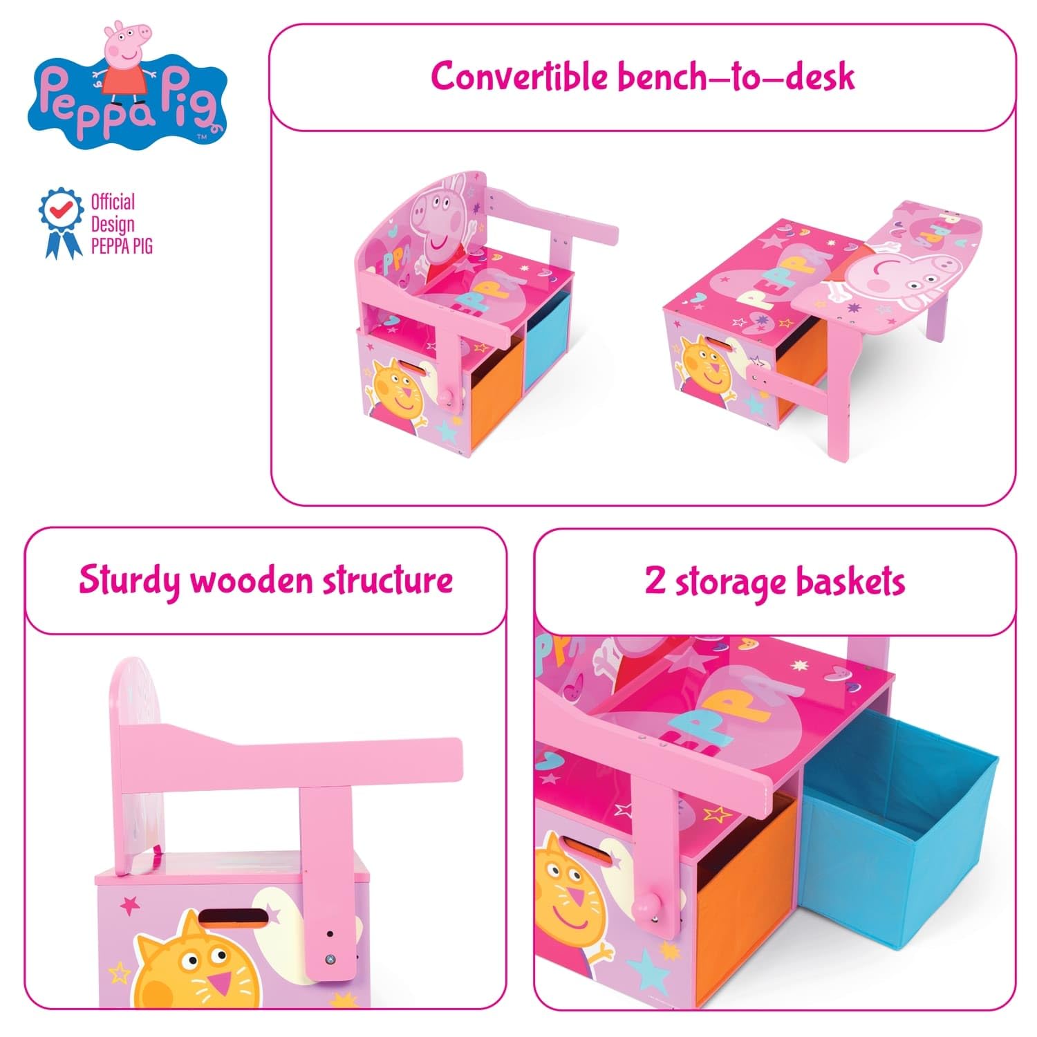 Sac Plastique Peppa Pig ARDITEX - Modèle Unique Pour Enfants