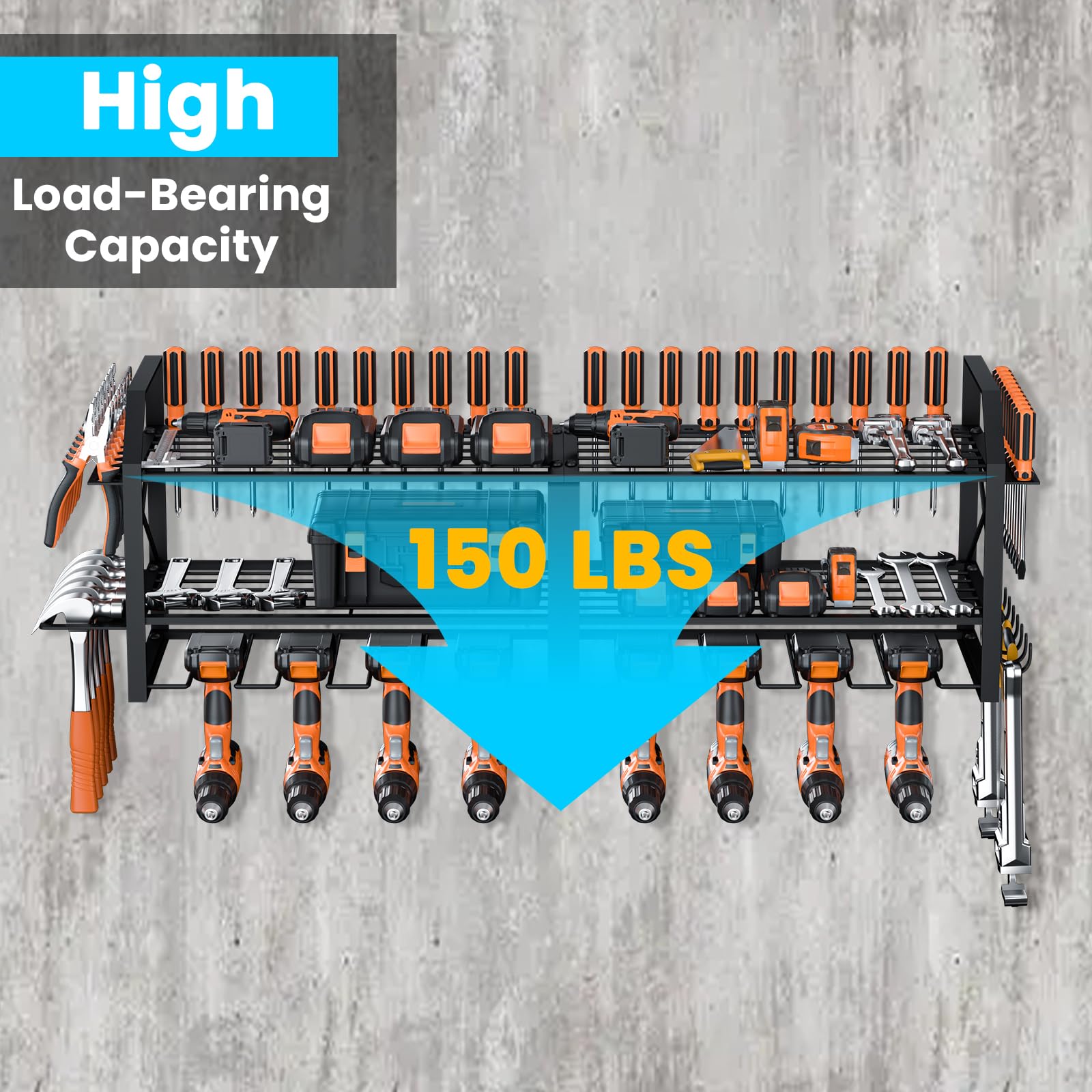 Snapklik.com : Neepiar Power Tool Organizer Holder Wall Mount Storage ...