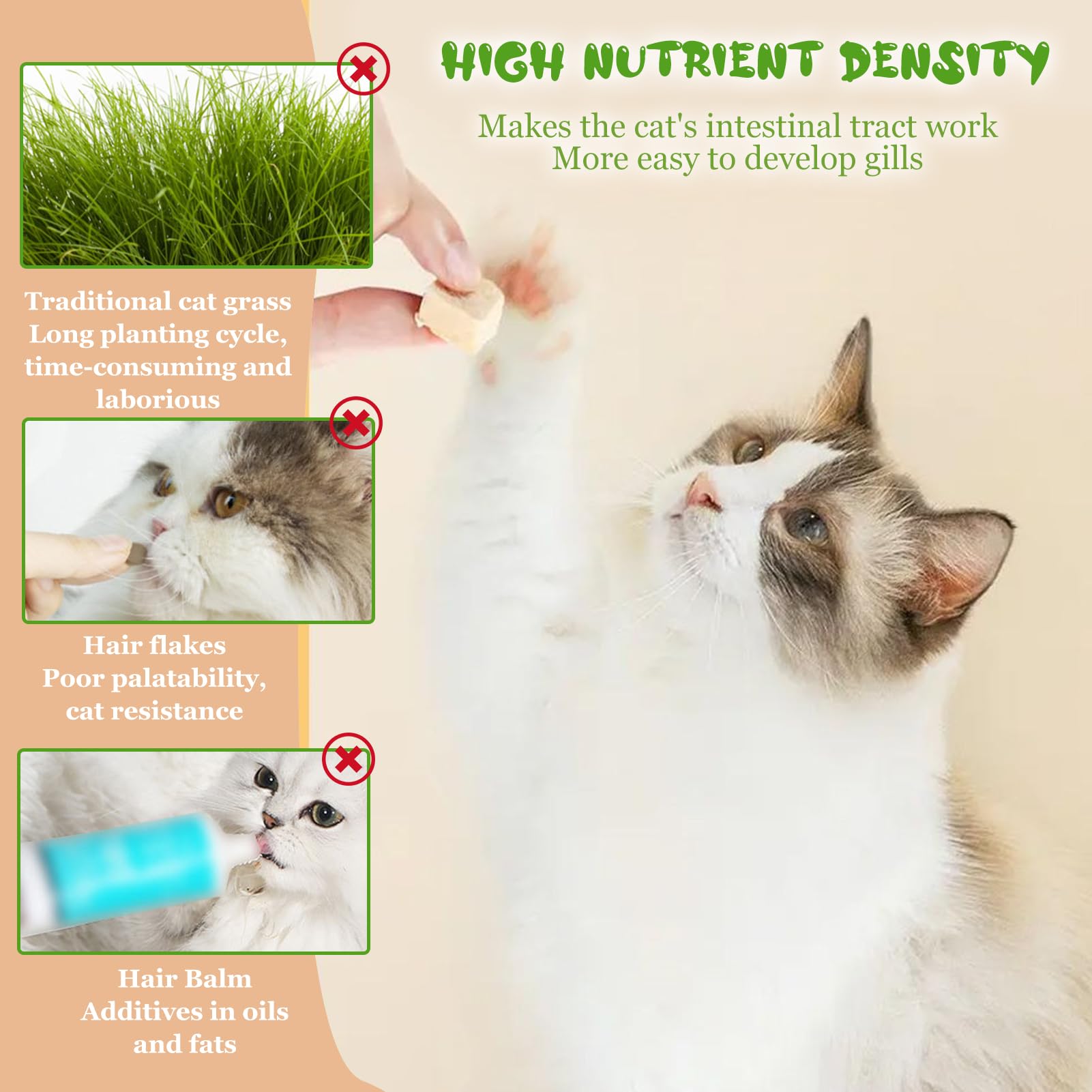 50g Chat Lyophilisé, Snacks de Poulet, pour Chiens Chats, Friandises pour Chats d'intérieur(Poulet)