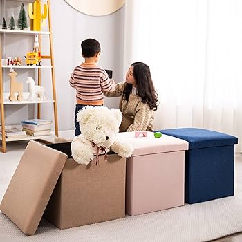 グレー スクエア オットマン 折り畳み式 sf04-o.jpg