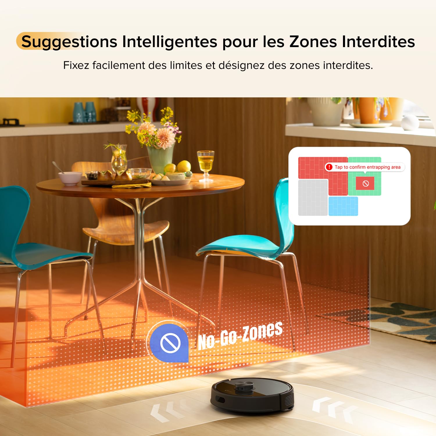 roborock Q7 M5 Set Aspirateur Robot Laveur 10 000 Pa, Double Conception Anti-Enchevêtrement, Durée de Nettoyage Prolongée, Navigation avec LiDAR Précis, APP, Noir