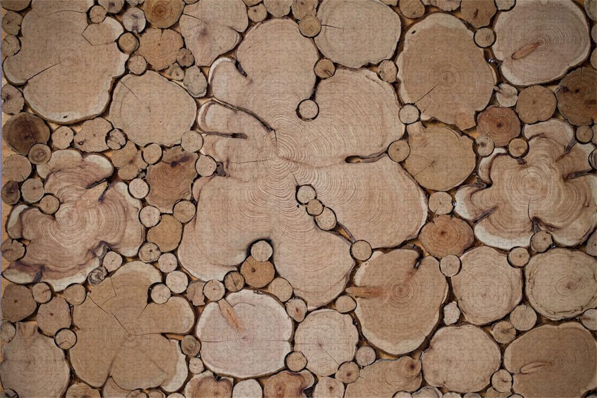 Ceppi d'albero in varie forme - Puzzle in legno da 4000 pezzi - Ottimo per il relax e per alleviare lo stress