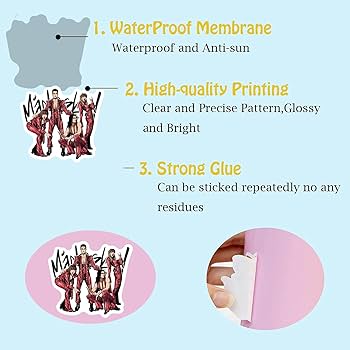 マネスキン　cd ステッカー マネスキン ロックステッカー5枚セット maneskinの通販 by