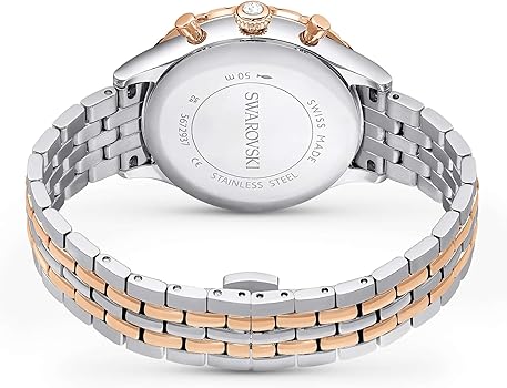 Swarovski Stainless Steel Womens Octea Chrono Analog Watch Swiss