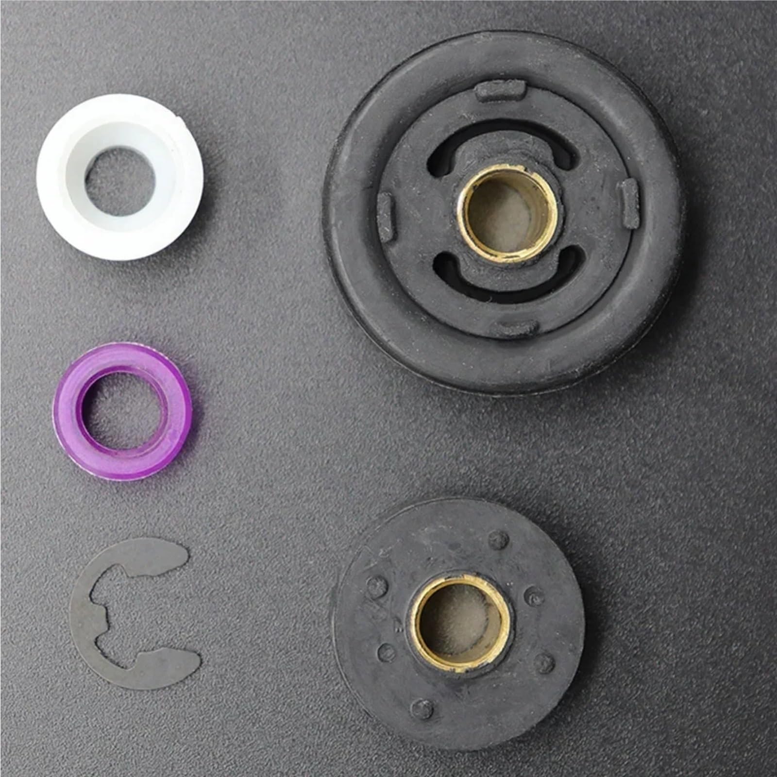 Ookiteq One Color Shift Cable End Bushing Compatible With Kia For Carens 2007 2008 2009 2010 2011 2012 For Rio 2011-2016 Manual Gearbox Shift Cable Linkage Lever Selector Bushing(1Kit)