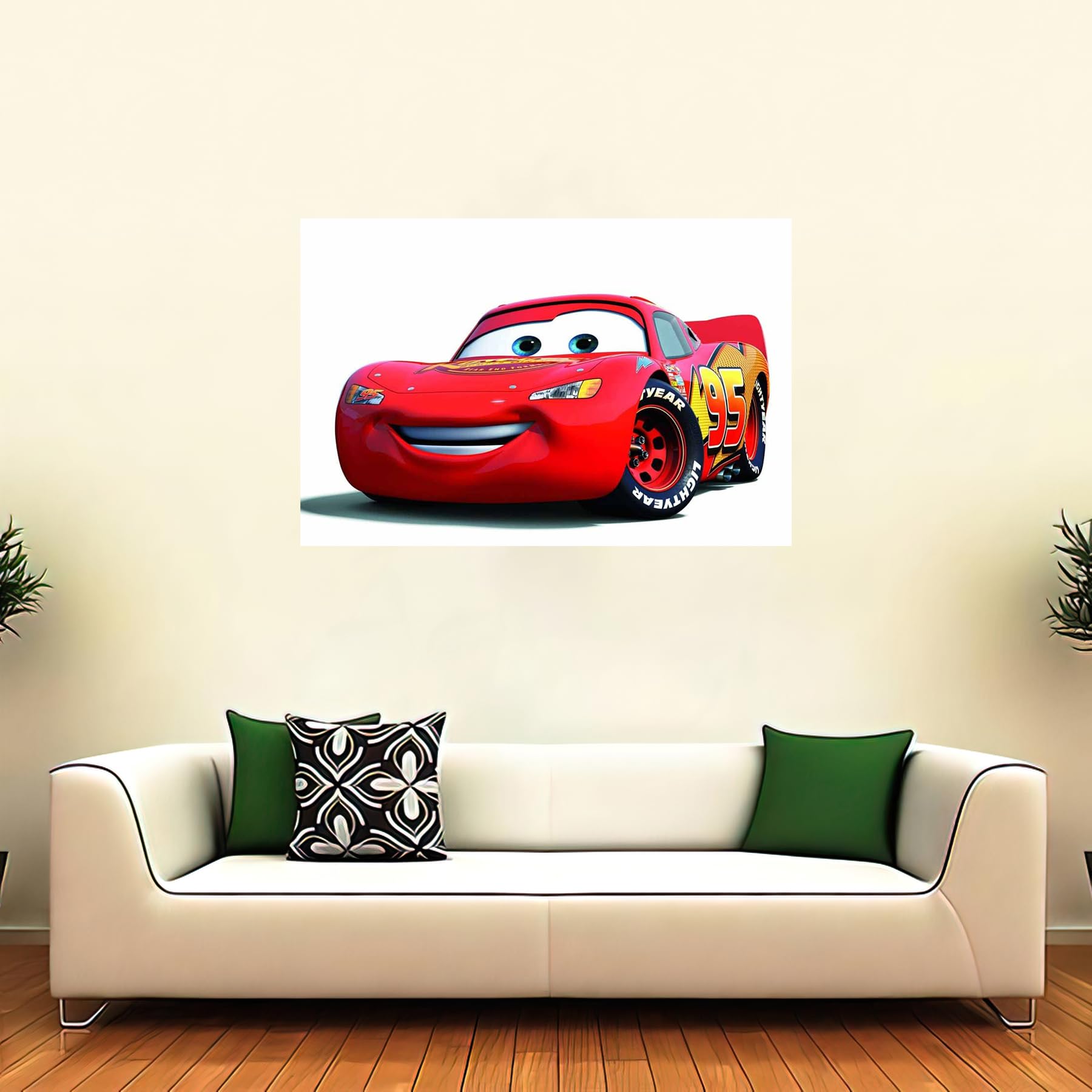 Cars Movie Poster - Waterproof Vinyl Sticker -4 Cars Movie Poster - Waterproof Vinyl Sticker -4
