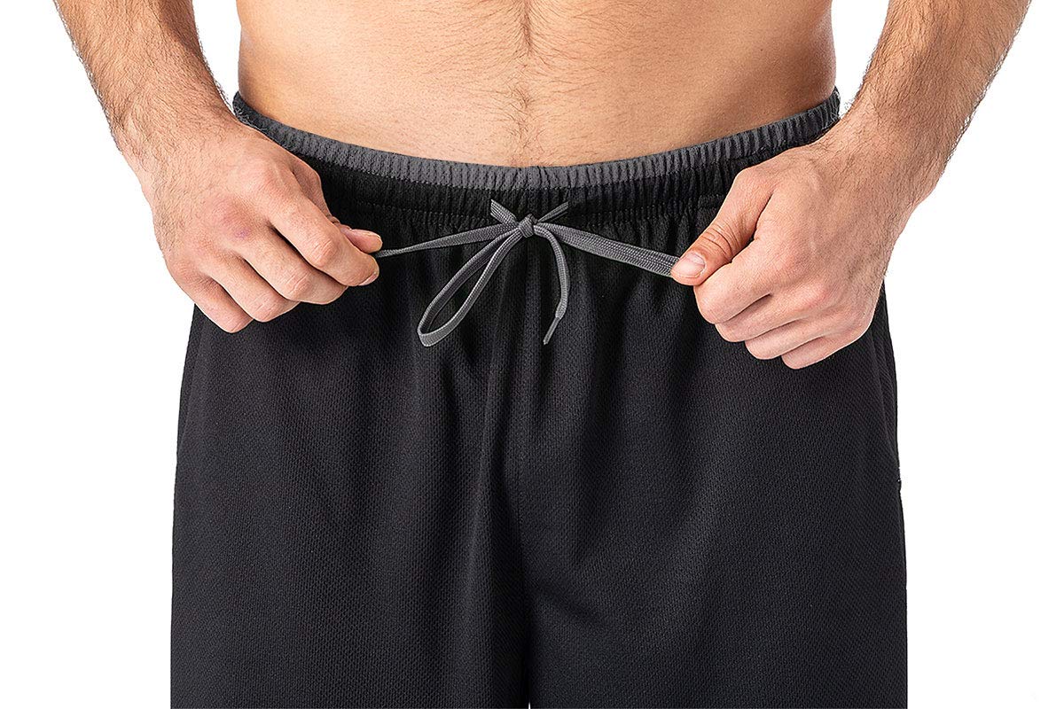 EKLENKSON - Pantalones para Hombre de Chándal para Hombre con Forro de Malla Bolsillos con Cremallera Parte Inferior Abierta