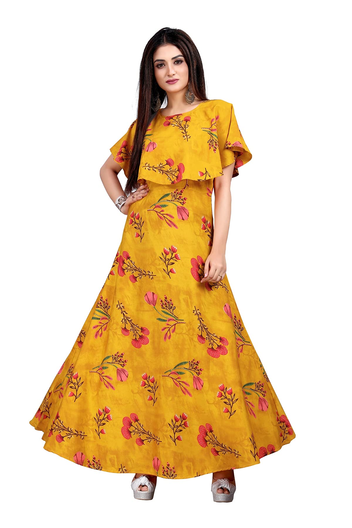 New Ethnic 4 YouCrepe Anarkali Gown