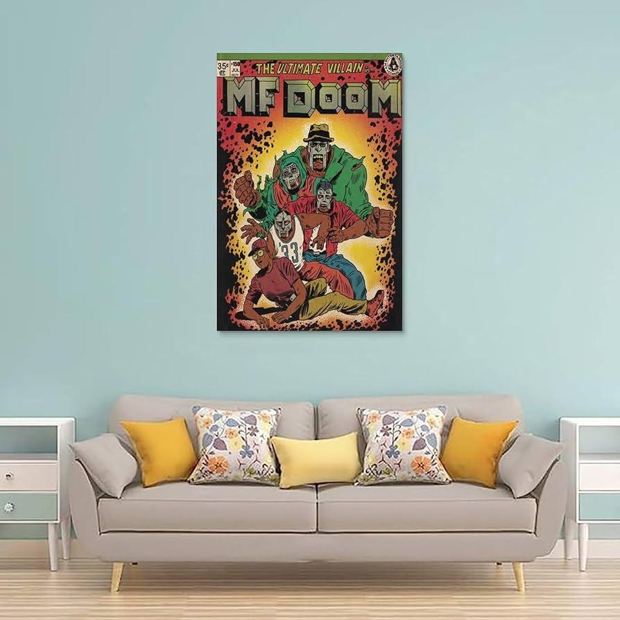 Amazon.com: Mf Doom Comics Art Poster for Bedroom Aesthetic