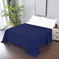 Vista 8 de TBM 1PC Solid Flat Sheet Smooth Touch Hotel Quality 100% Egyptian Cotton Perfectly Fit for Oversize and Extra Height Bed Solid 600 Thread Count