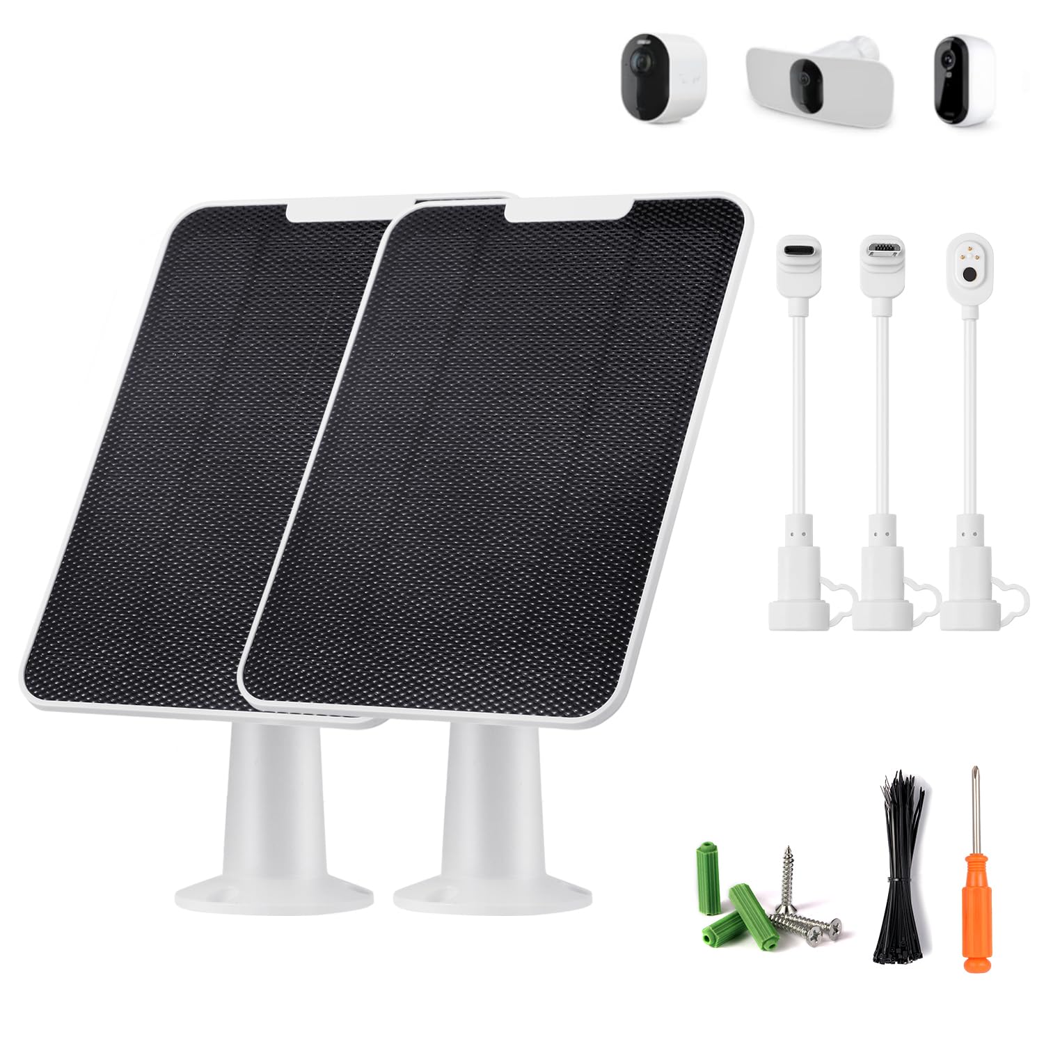 Panel solar Arlo para evitar cargar baterías de cámaras de 6V