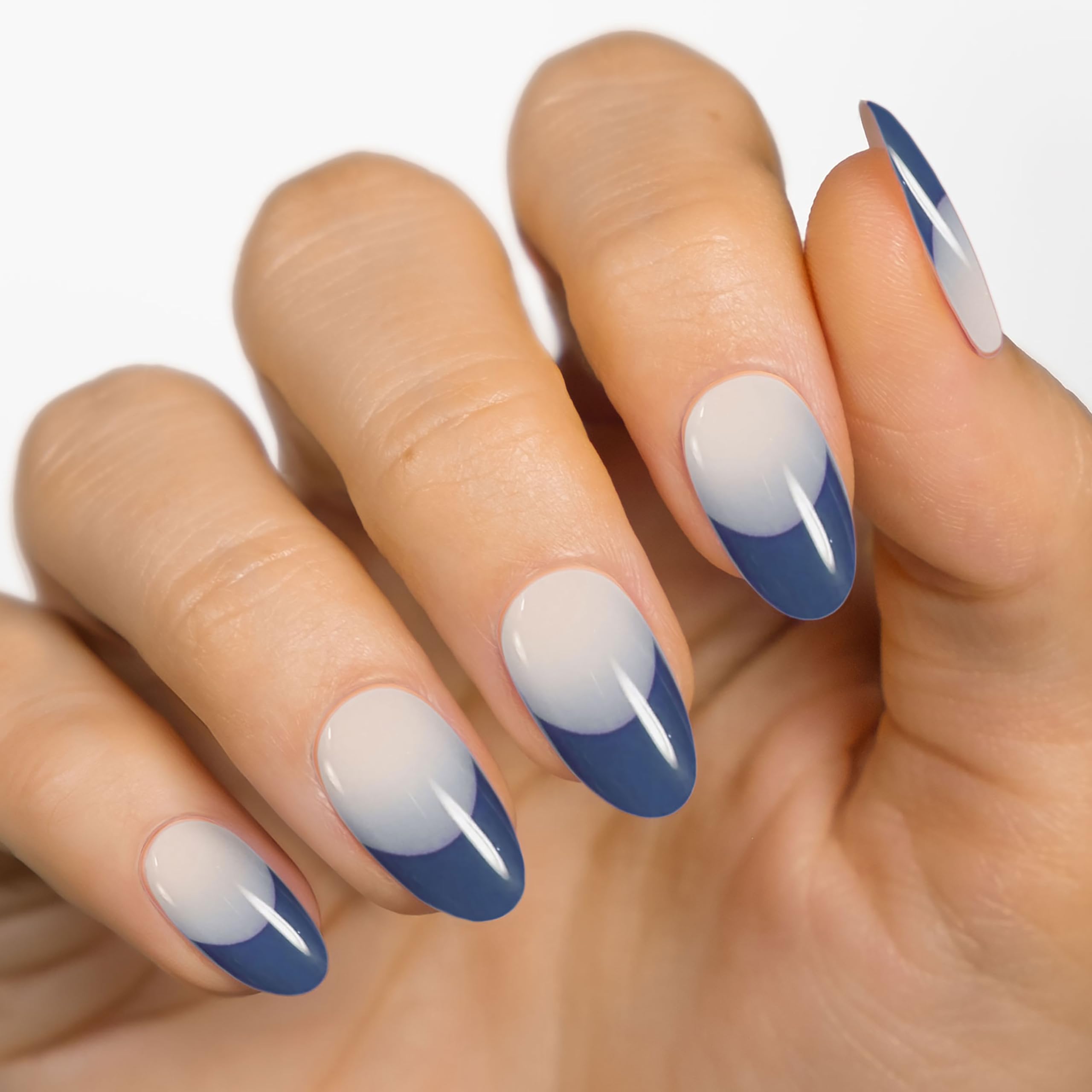 MOYOU LONDON Semi Cured Gel Nail Strips, 20 Pcs. Waterproof Gel Nail Wraps, Cures in Sunlight or UV/LED Lamp - Image 2