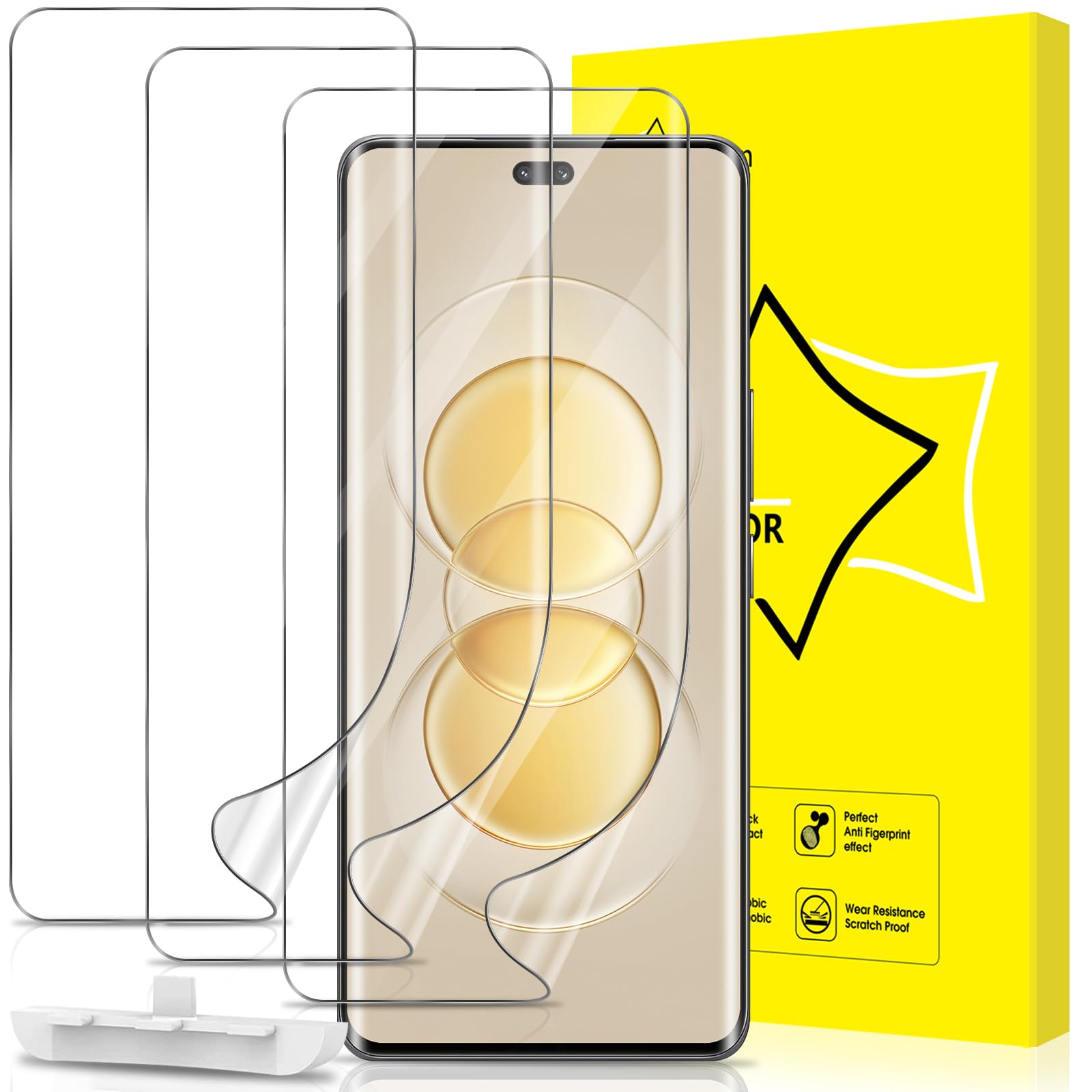 Sponsored Ad – GiiYoon 3 PACK Screen Protector for Honor 200 Pro Flexible TPU Film [Support Fingerprint Touch] [HD Full Coverage] [Easy Installation] [Scratch Resistant]