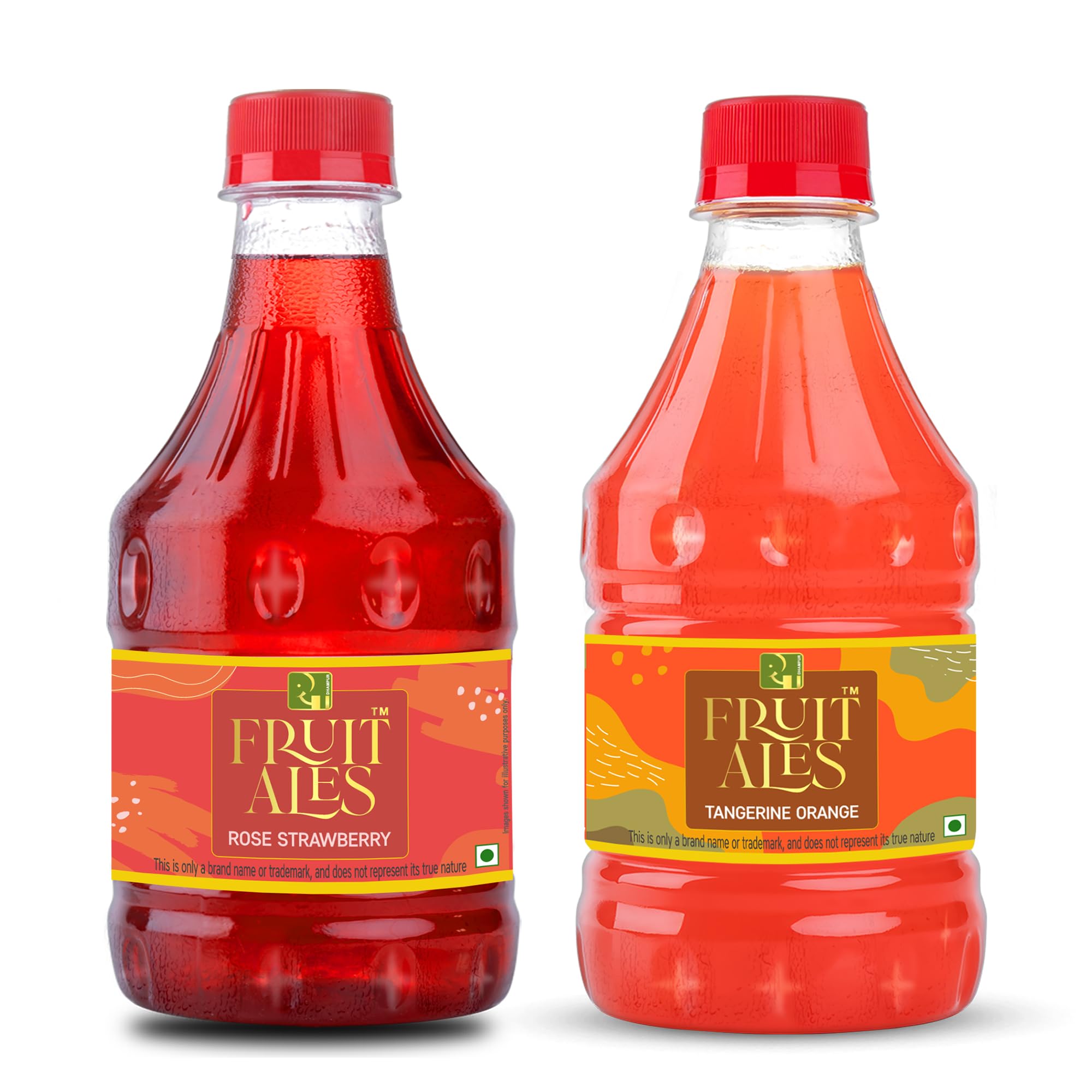 Dhampure Speciality Kids Mocktail Syrup - Rose Strawberry & Tangerine Orange For House Parties - 600Ml (2 X 300Ml) | Makes 12-15 Drinks Per Bottle-picture-24