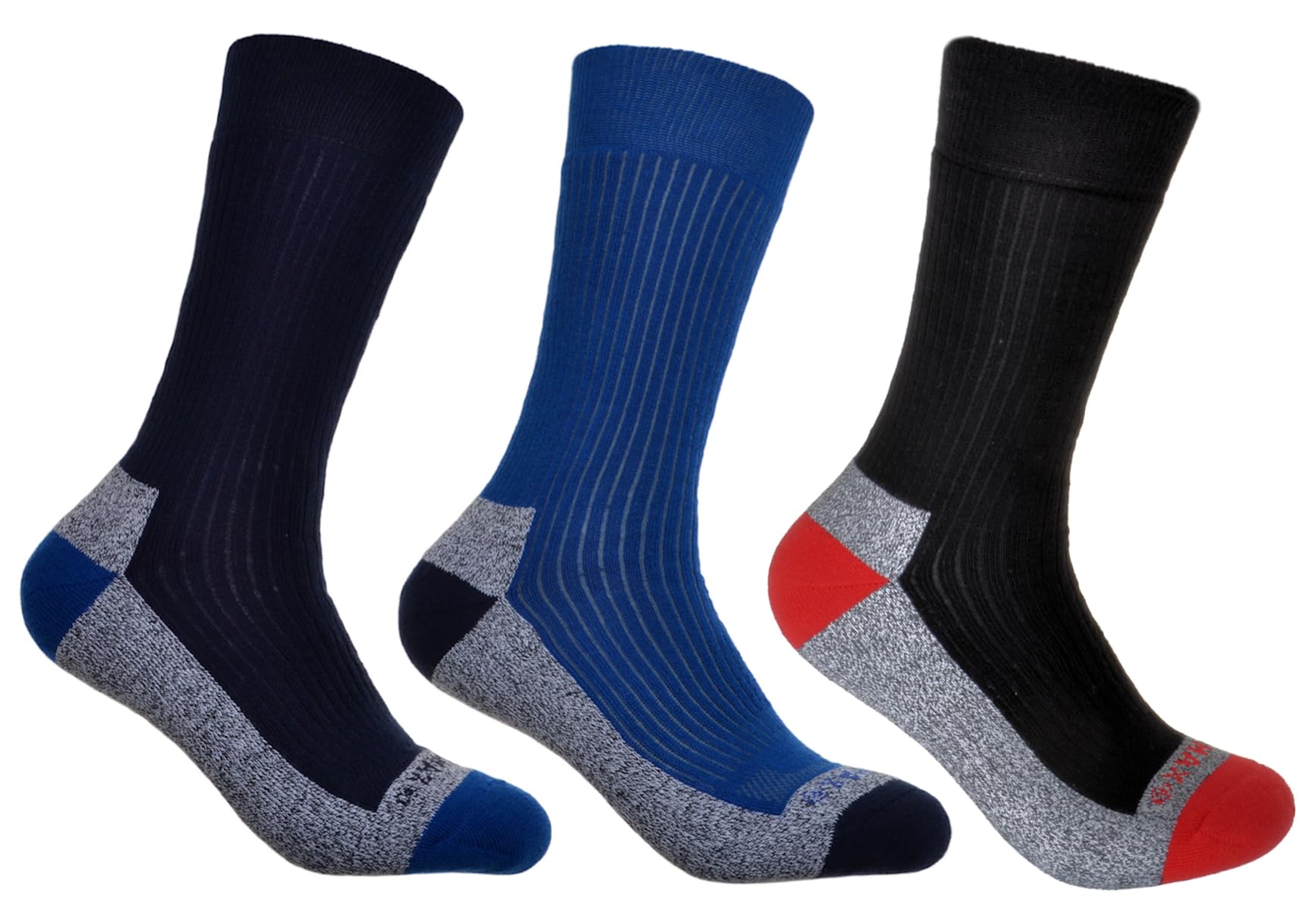 3 pairs of Mens Cotton Coolmax walking Socks