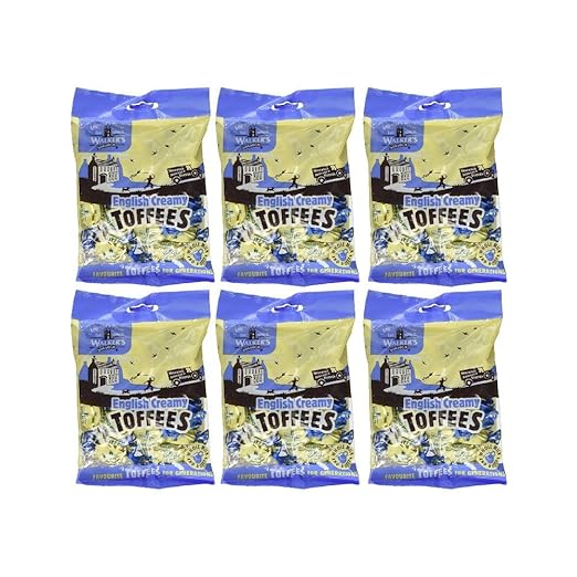 Walkers Nonsuch English Creamy Toffees, 5.3 oz. (Pack of 6