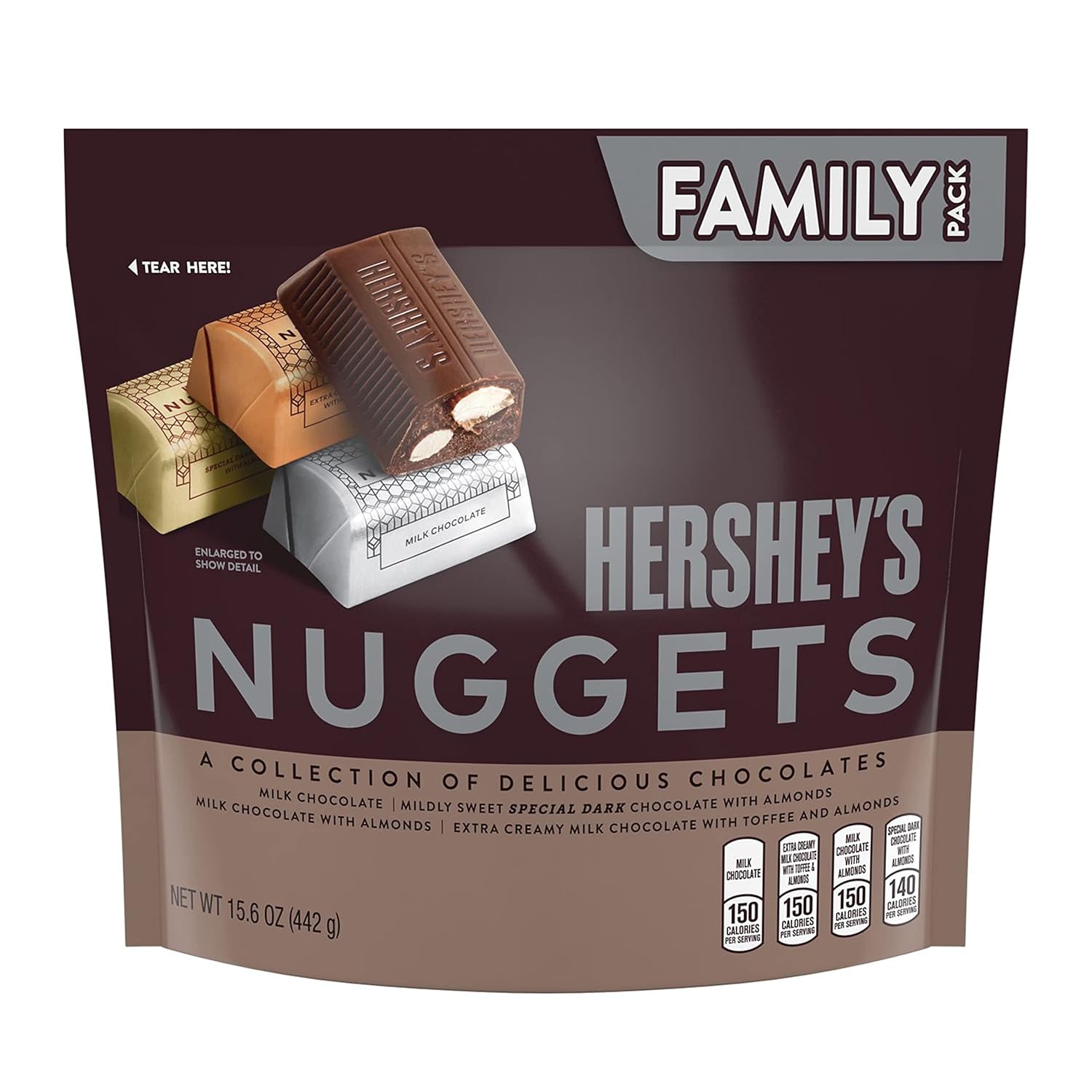 Hershey's Nuggets Assortment Chocolate Family Pack, 442 g Amazon.in